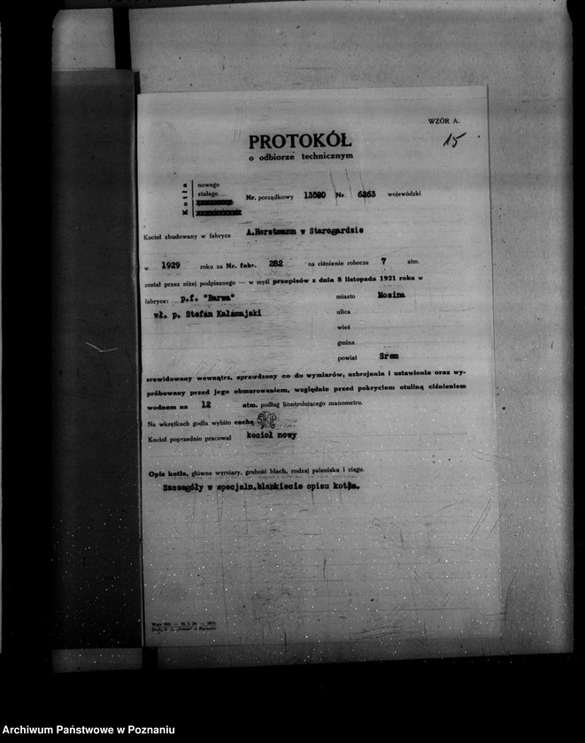 Obraz 19 z jednostki "Farbiarnia parowa St. Kałamajskiego nr woj. 6263"