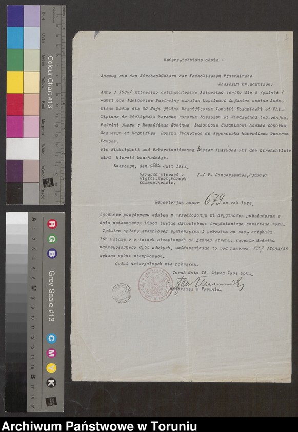 image.from.unit.number "[Ludwik i Elżbieta Sczanieccy - dzieci Ignacego i Filipiny. Wypisy z ksiąg kościelnych, listy]"