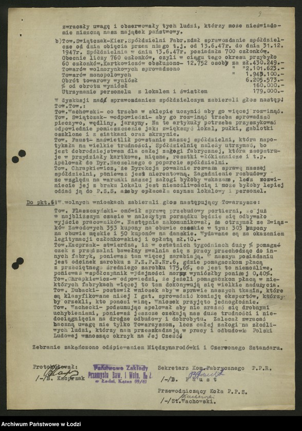 Obraz 11 z jednostki "Protokoły kół PPR z różnych zakładów"