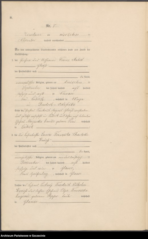 Obraz 12 z jednostki "Heiraths-Register (Neben-Register)"