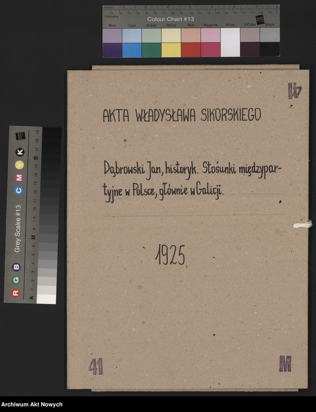 image.from.unit.number "Dąbrowski Jan, historyk. Stosunki międzypartyjne w Polsce, głównie w Galicji."