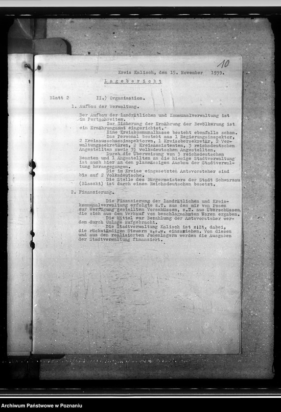 Obraz 14 z jednostki "Lageberichte aus dem Kreise Kalisch"