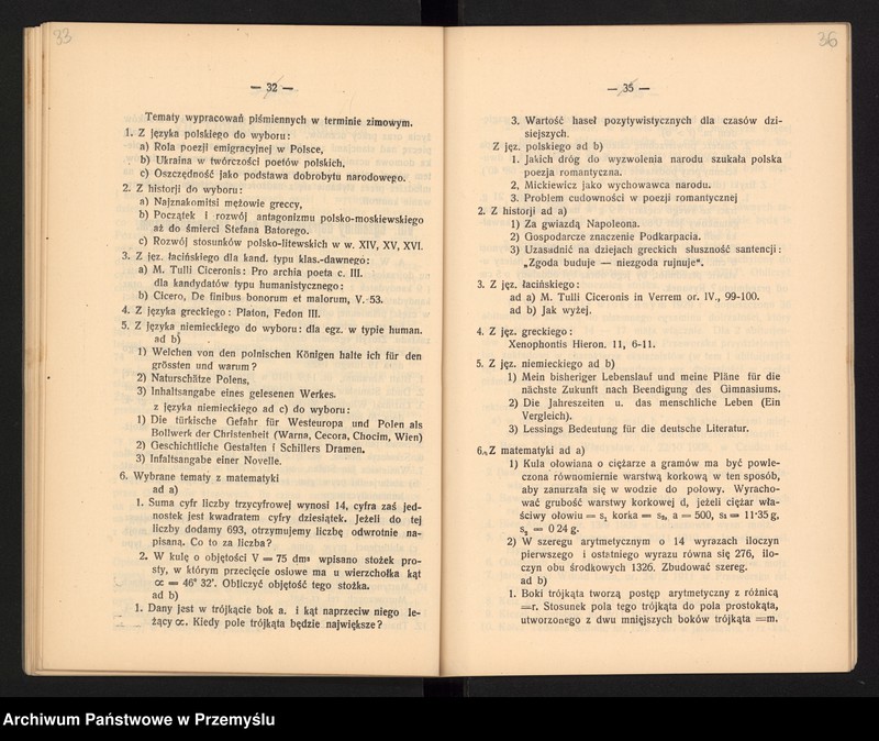 image.from.unit.number "Sprawozdanie Dyrekcji Państw[owego] Gimnazjum I w Jarosławiu za rok szkolny 1928/9"