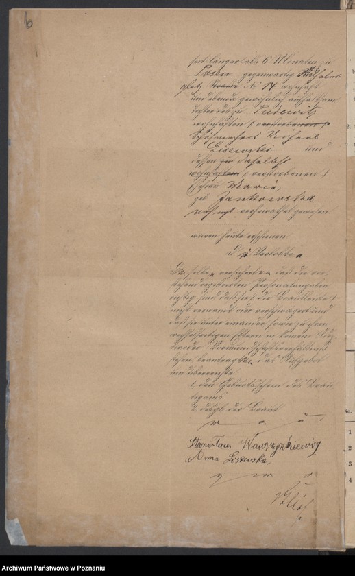 Obraz 8 z jednostki "Die von den Verlobten zum Aufgebot beigebrachten Urkunden pro 1878"