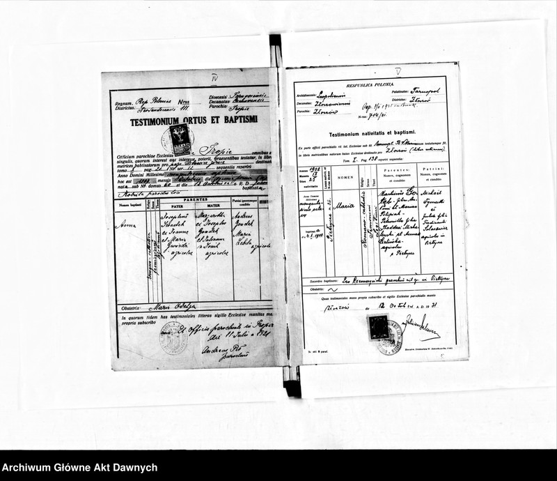 image.from.unit.number "Parafia: Bednarówka. Dekanat: Stanisławów. Księga metrykalna urodzeń dla całej parafii: Bednarówka, Bredheim, Glinki, Kubajówka, Majdan Średni, Łomadzyn, Siedliska."