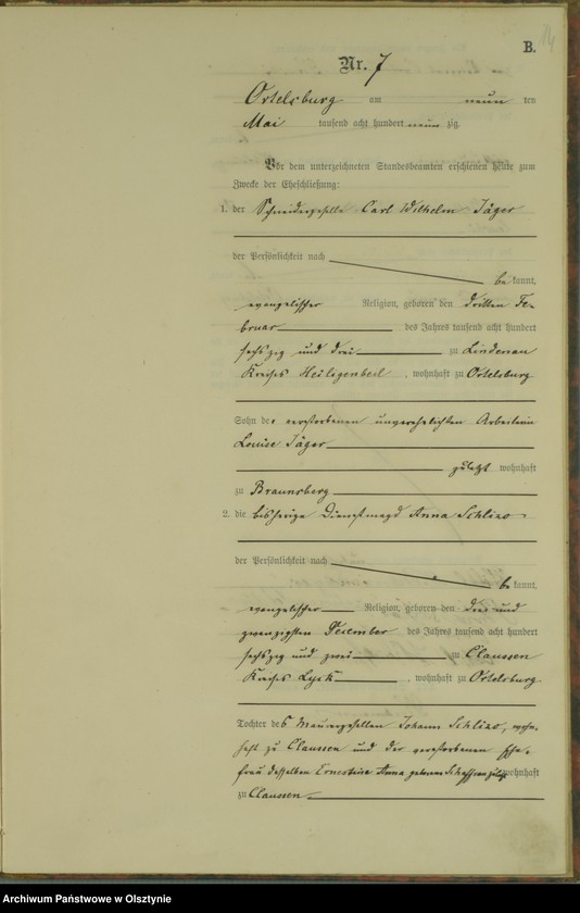 image.from.unit.number "Heiraths-Haupt-Register Nr 1 - 16"