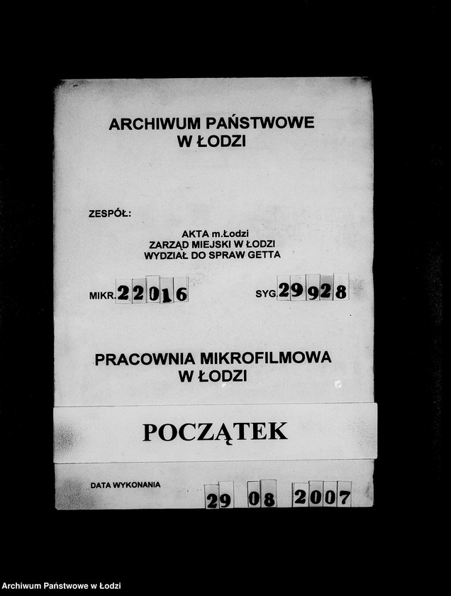 Obraz 1 z jednostki "Gestapo 200-400 [Kartoteka skonfiskowanego majątku ruchomego u Żydów]"