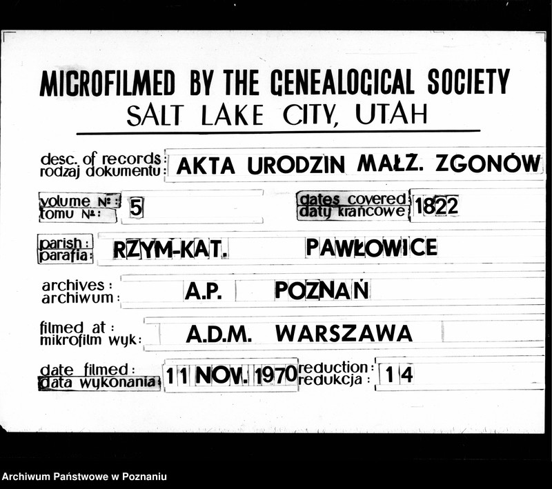 Obraz 1 z jednostki "Duplikat chrztów, ślubów i zmarłych"