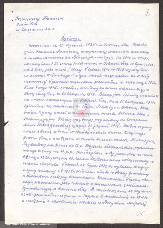 Obraz 12 z jednostki "Życiorysy powstańców wielkopolskich: P - tom Vll /Przeniczny Franciszek - Pyszkowski Feliks/."