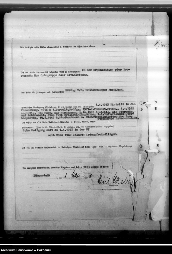 Obraz 8 z jednostki "Raebiger, Paul - komisarz obwodowy"