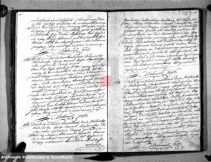 image.from.unit.number "Duplikat Akta Urzędnika Stanu Cwilnego Wyznania Moyżeszowego Okręgu Suwalskiego i Jeleniewskiego Urodzonych z roku 1833"