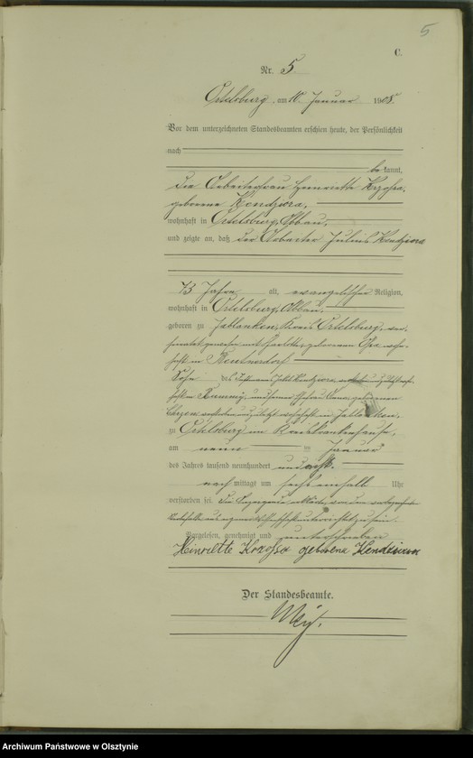 image.from.unit.number "Sterbe-Haupt-Register Nr 1 - 98"