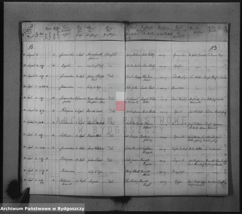image.from.unit.number "Verzeichniss der Verstorbenen aus der evangel. Stadt- und Landgemeinde von Inowrazlaw Jahr 1838"