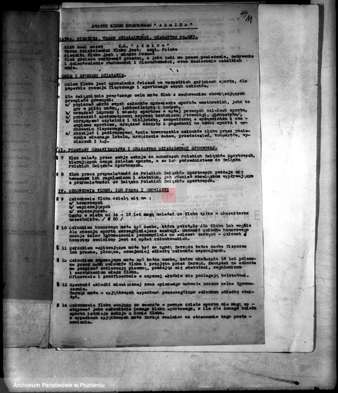 Obraz 15 z jednostki "/Klub Sportowy,,Admira" w Poznaniu/"