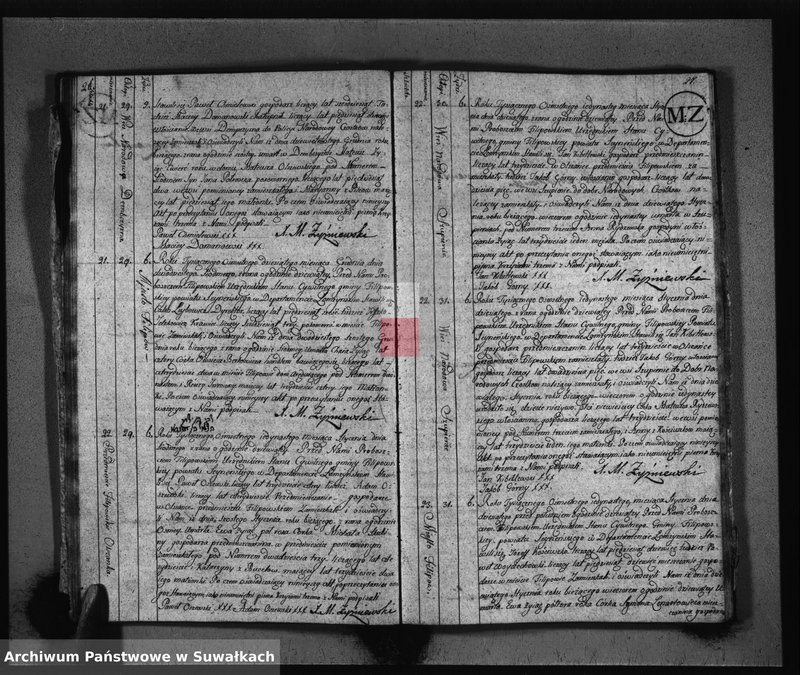 Obraz 16 z jednostki "Akta Zeszłych Gminy Filipowskiey od 1go Maja 1810 Ru aż do ostatnich dni Grudnia 1811 r."