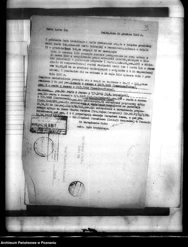 Obraz 7 z jednostki "Majątek Sadki powiatu wyrzyskiego /sprawy parcelacyjne/"