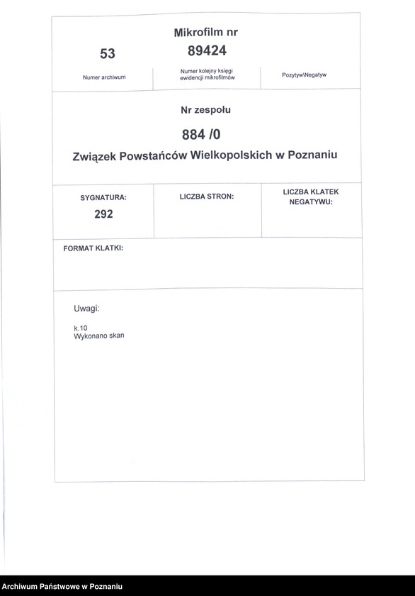 Obraz 2 z jednostki "Orzechowo, powiat Września - akta koła."