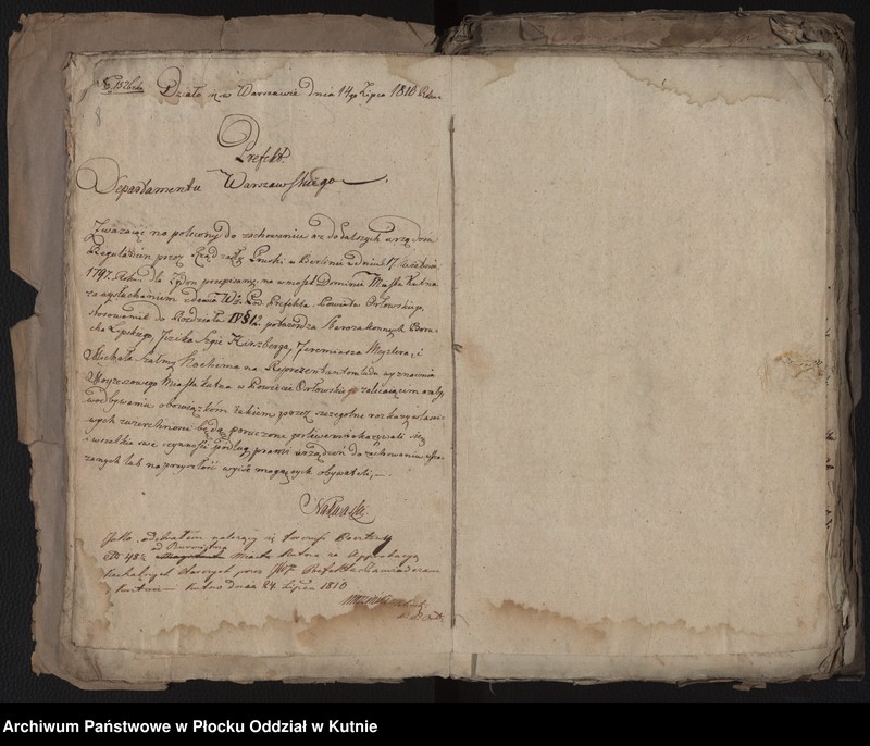 image.from.unit.number "Akta Magistratu miasta Kutna tyczące się Elekcji i Aprobacji Starszych Rabinów i Urzędników Kahalnych Dozorów Bożniczych"