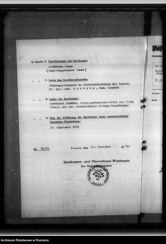 Obraz 9 z jednostki "Sparkassen und Giroverband Wartheland"