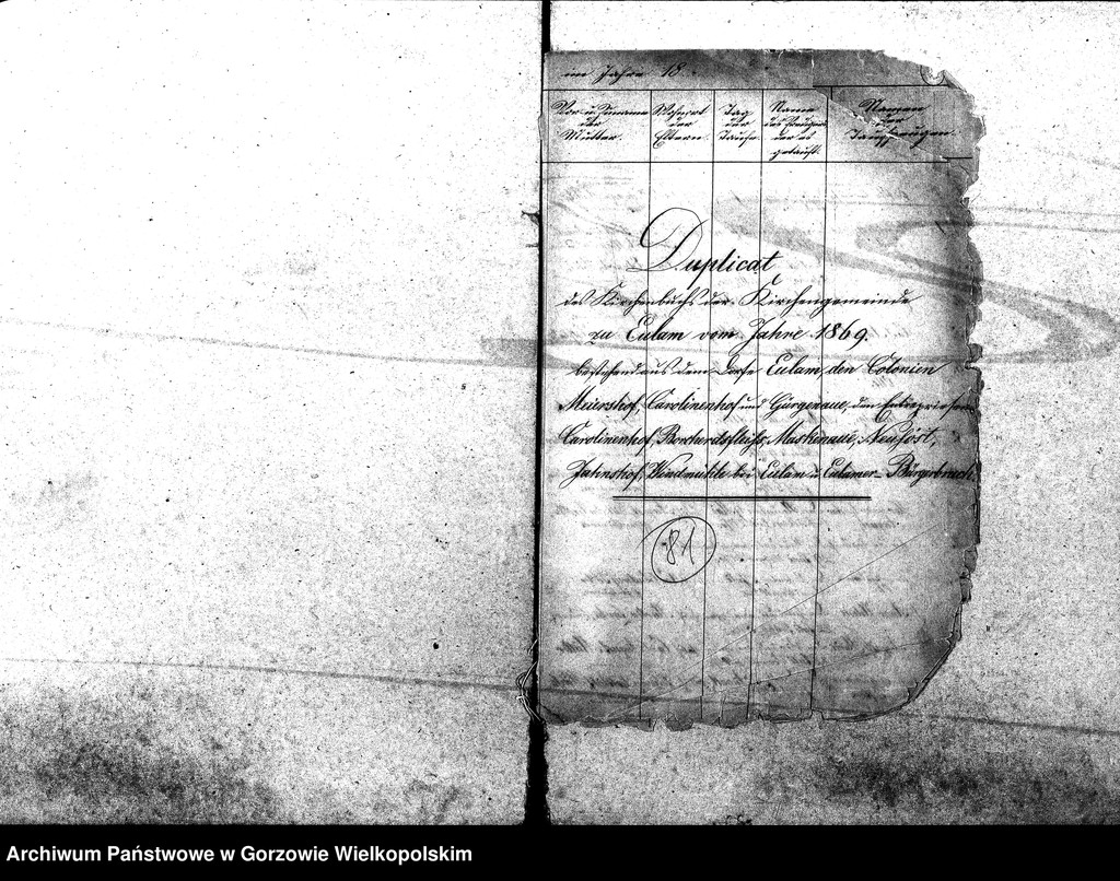 image.from.unit.number "Duplikate der Kirchenbücher von der Parochie Eulam: Eulam, Karolinenhof, Grgenaue, Maskenaue, Meyershof, Jahnshof, Neusoest, Burchartsruhe, Karlsthal, Derschau, Leopoldsfahrt, Egloffstein, Rodenthal, Rosswiese, Seidlitz, Bürgerbruch, Eulener Windmühle"