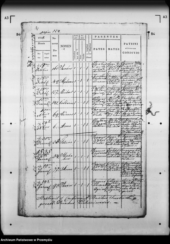 Obraz 12 z jednostki "[Kopie ksiąg metrykalnych parafii Krukienice z filią Ostrożec (dekanat Mościska)]"