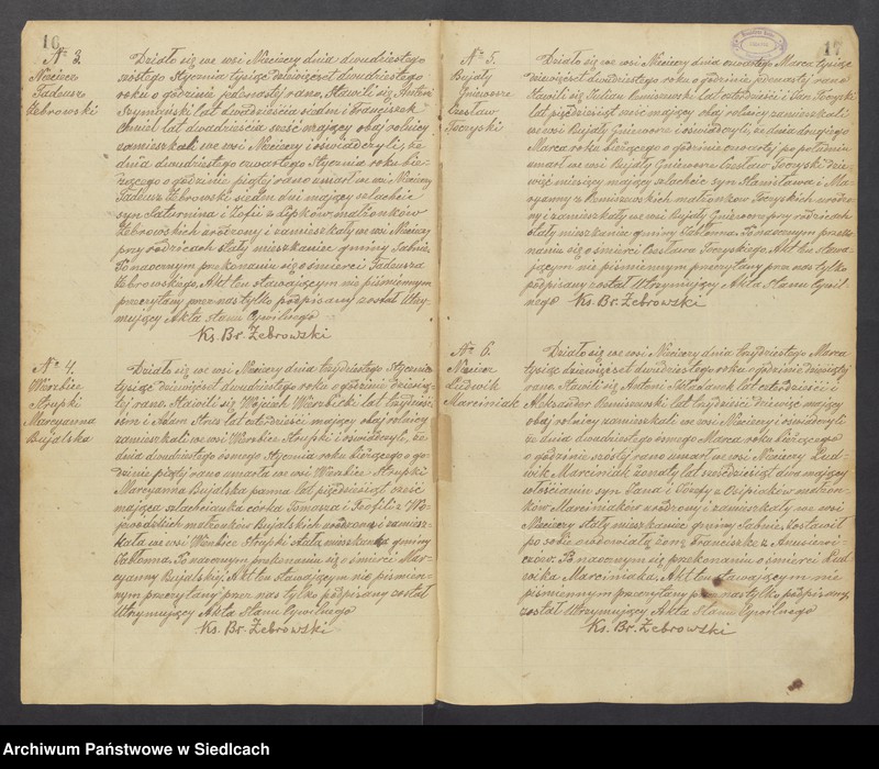 image.from.unit.number "Unikat aktów zmarłych z Parafii Nieciecz od 1919 roku do 1935 roku"