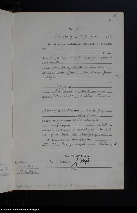 image.from.unit.number "Sterbe-Haupt-Register Nr 1 - 111"