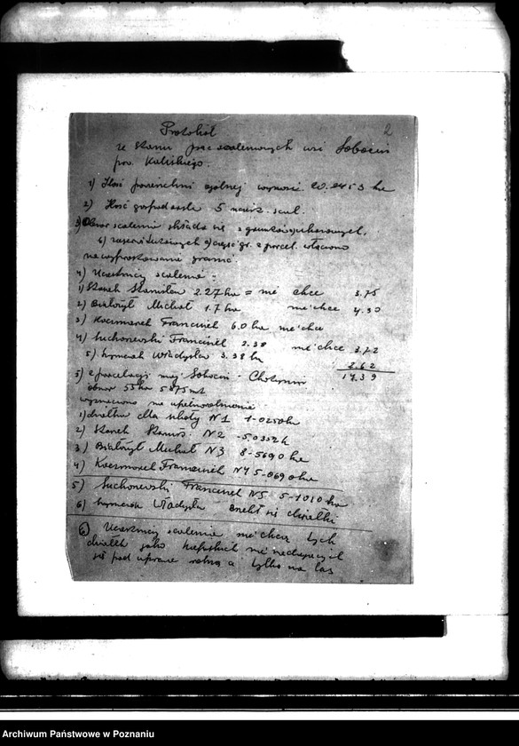 Obraz 6 z jednostki "Opłaty należności za scalenie gruntów wsi Popów, Szczytniki, Kolonia Szczytniki, Korzekwin, Kuczawola, Marcjanów, gminy Iwanowice powiatu kaliskiego"