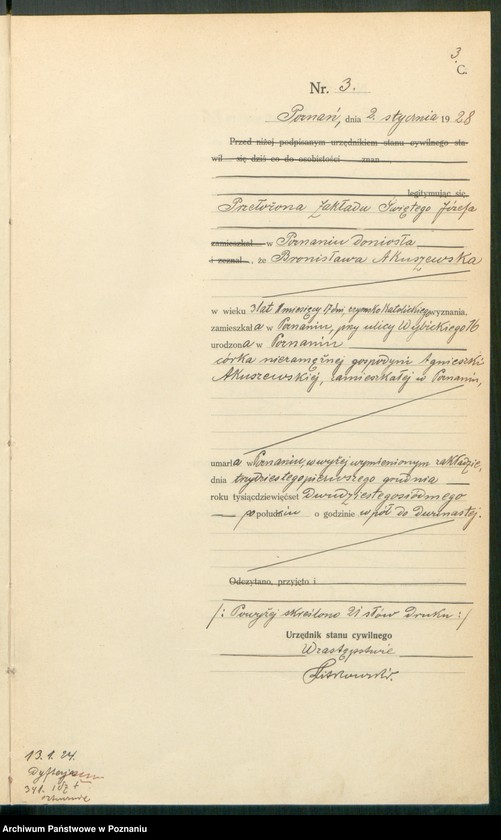 Obraz 5 z jednostki "Księga miejscowa zgonów tom I [Rejestr główny zgonów]"