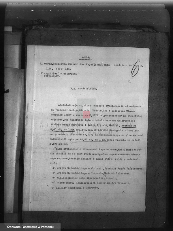 image.from.unit.number "Majętność Przygodzice powiat ostrowski /nadzór nad gospodarką leśną/"