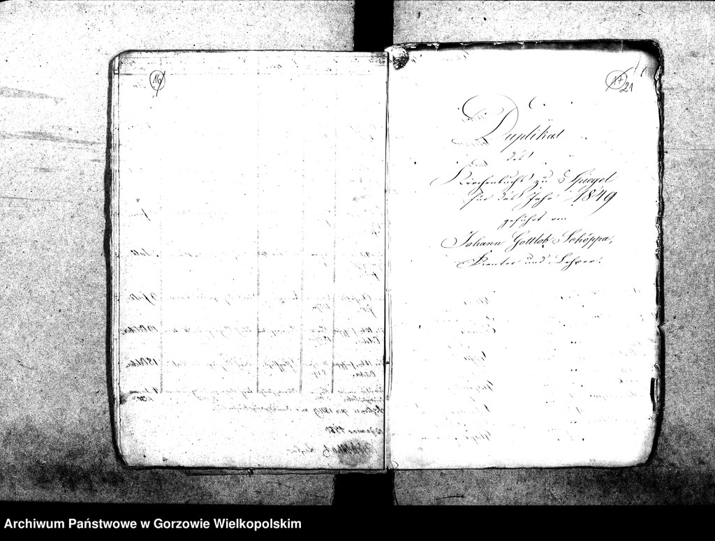 image.from.unit.number "Duplikate der Kirchenbücher von der Parochie Genninsch Warthebruch: Alt Gennin (Jeninek), Ober Gennin (Jeniniec), Unter Gennin (Podjenin), Spiegel (Poźrzadło), Blumenthal (Kwiatkowice), Pyrehner Holländer (Pyrzanki), Gross Rehne (Rań), Sophienaue (Zosinek), Hankwitzruhe (brak polskiego odpowiednika)"