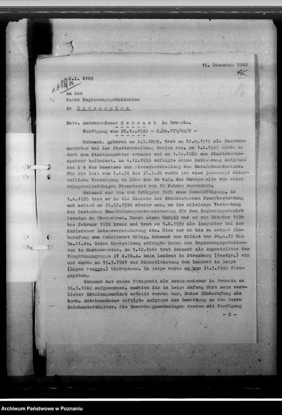 Obraz 20 z jednostki "Schaack, Herbert Amtskommissar"