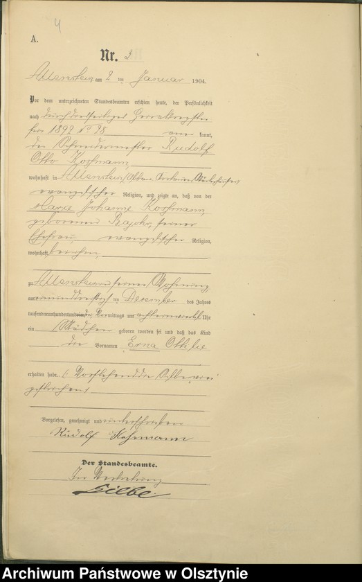 image.from.unit.number "Geburts-Haupt-Register Tom I, Nr 1 - 398"