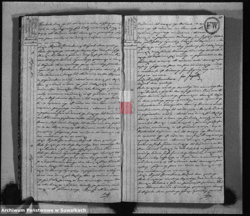 image.from.unit.number "Akta stanu cywilnego urodzonych w gminie seyneńskiey od 1-go stycznia 1813 roku."