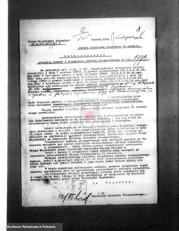 Obraz 5 z jednostki "Zatwierdzenie projektu budowy i urządzenia zakładu przemysłowego nr rej. 1779 / projekt umywalni F-mie H. Cegielski"