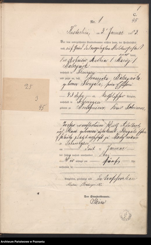Obraz 4 z jednostki "Sterbe-Haupt-Register"