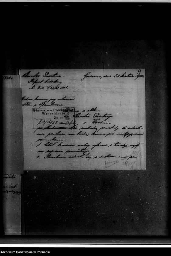 Obraz 13 z jednostki "Zatwierdzenie zakładu przemysłowego /mleczarni spółdzielczej/ w Szemborowie powiat wrzesiński"