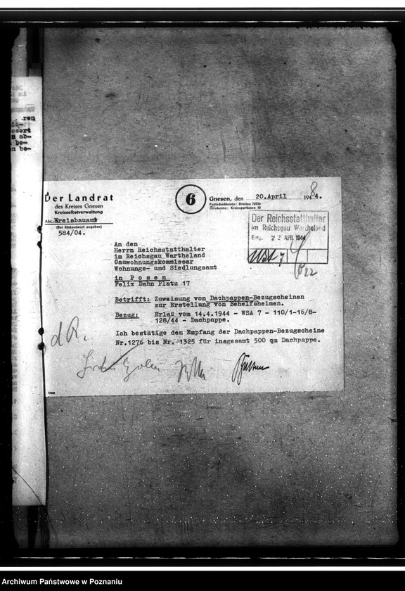 Obraz 12 z jednostki "Bau von Behelfsheimen im Kreise Gnesen (Gniezno)"