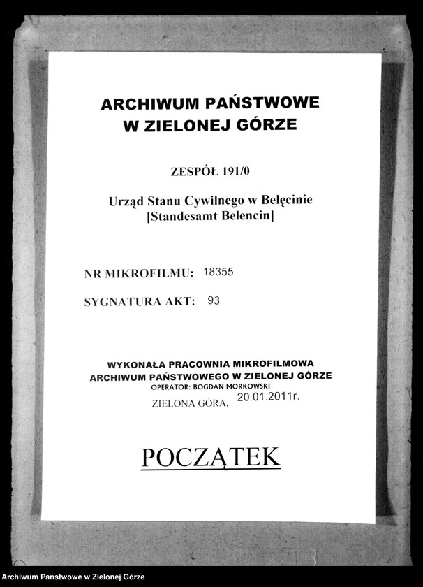 Obraz 1 z jednostki "Sterbe-Neben-Register"