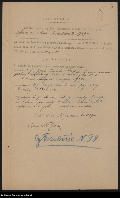 Obraz 8 z jednostki "Isszuja Josif Lewiński – drobna sprzedaż manufaktury bawełnianej"