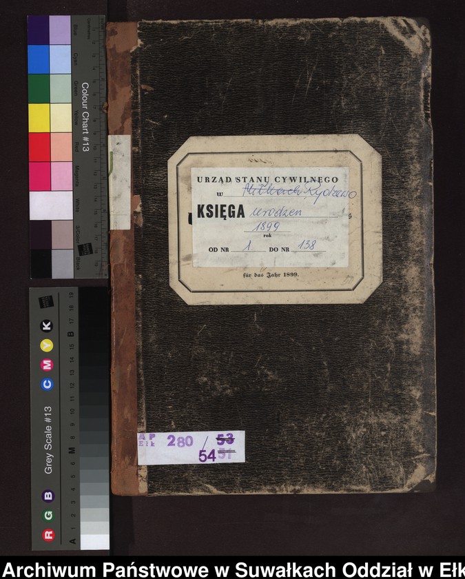 image.from.unit.number "Geburts-Neben-Register des Preussischen Standes-Amtes Rydzewen Kreis Loetzen"