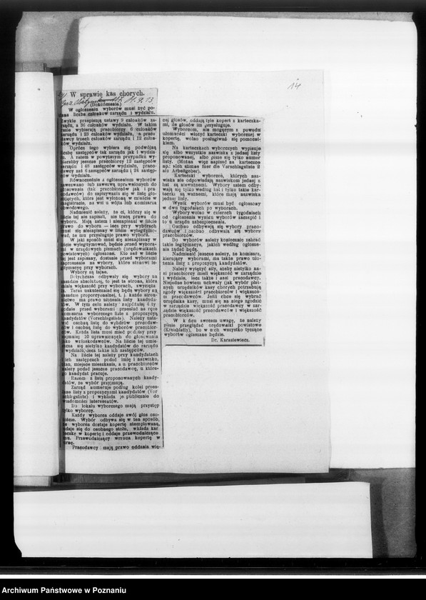 Obraz 18 z jednostki "Ubezpieczenia i renty po zabitych na wojnie [Wycinki prasowe]"