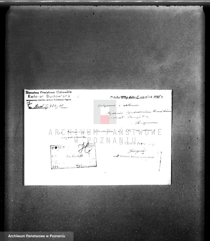 image.from.unit.number "Podanie o pozwolenie na budowę silosa i rozbudowy czyszczarni przy młynie parowym firmy Gottlieb Jonas, Kobylin, pow. krotoszyński"