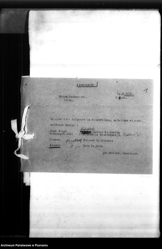 Obraz 5 z jednostki "Bernhard Arendt aus Oberausmass, Kreis Kulm (Chełmno)"