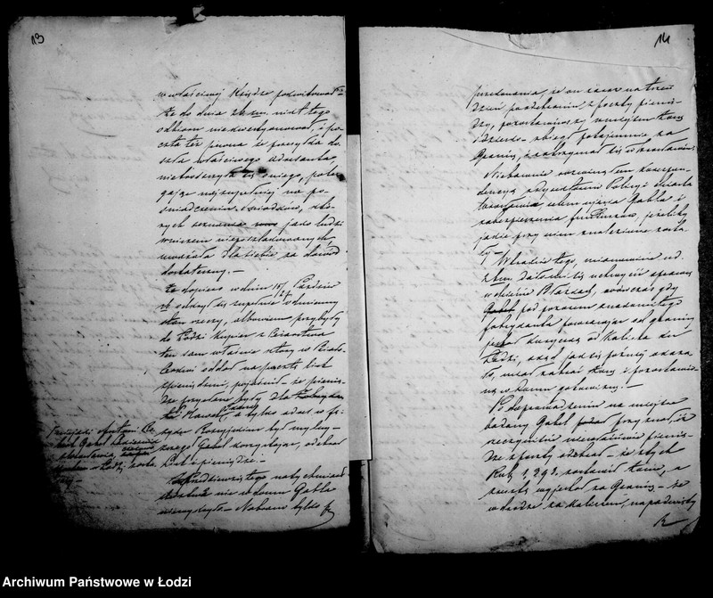 Obraz 13 z jednostki "Akta tyczące się korespondencji pocztowych"