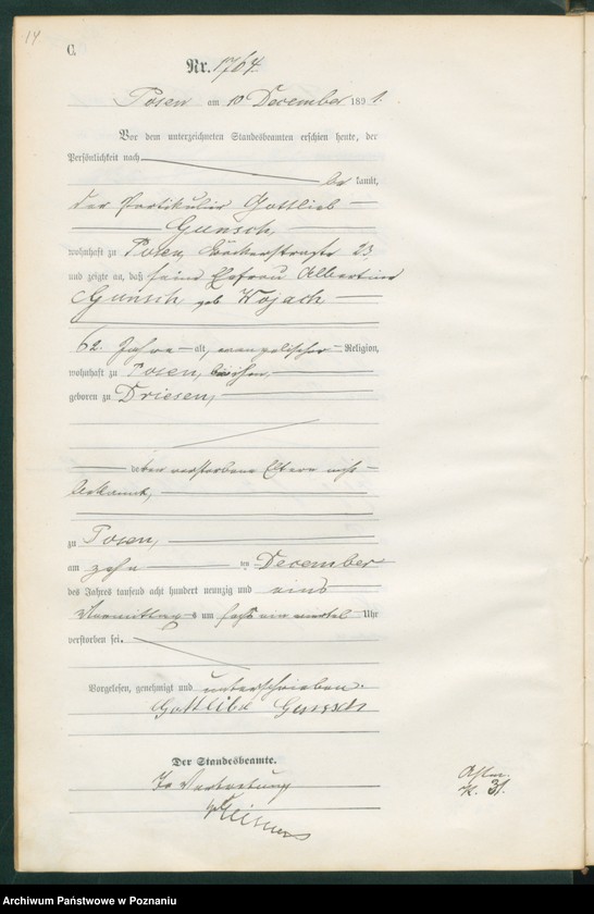 Obraz 17 z jednostki "Księga zgonów t. V"