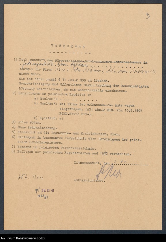 Obraz 11 z jednostki "Cezar Oskar Hachman – wyrób chustek i podszewki"