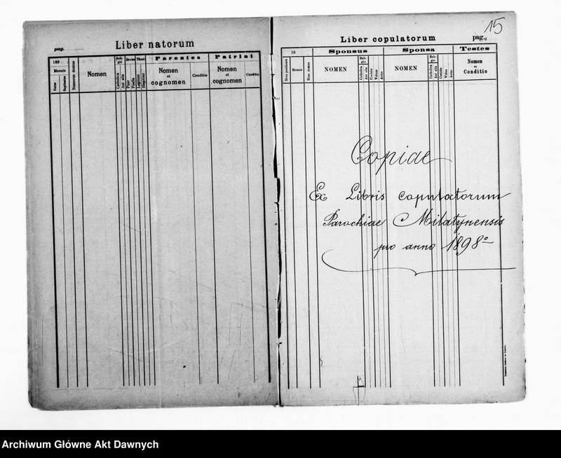 image.from.unit.number "Parafia: Milatyn Nowy. Dekanat: Gliniany. Kopie z ksiąg metrykalnych ur., śl., zg. dla całej parafii (miasto Milatyn Nowy i wsie)."