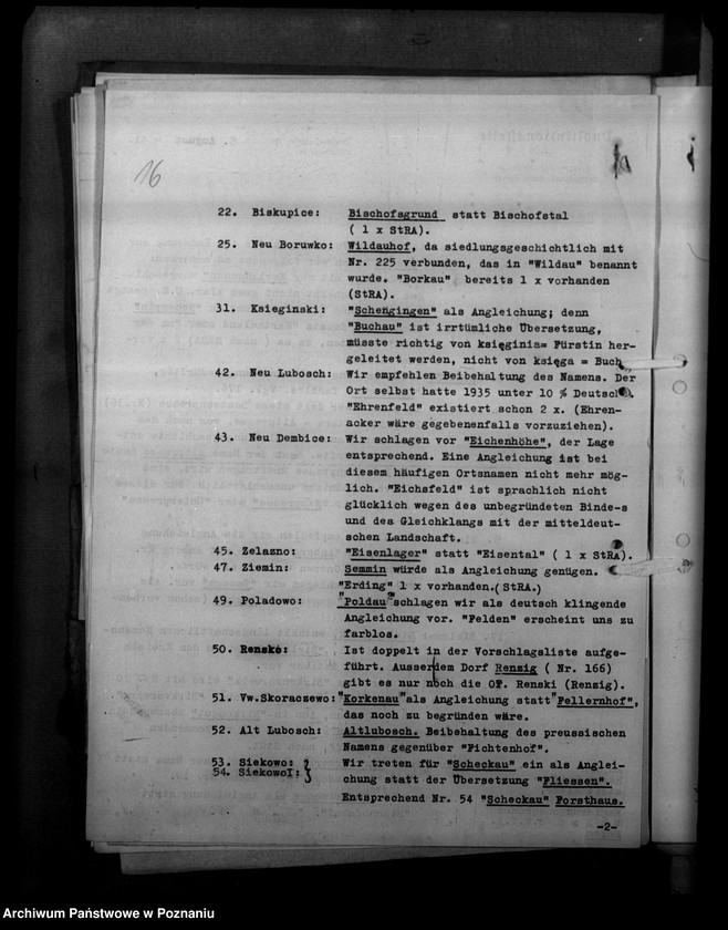 Obraz 20 z jednostki "Ortsnamenänderung Kreis Kosten - Kościan"