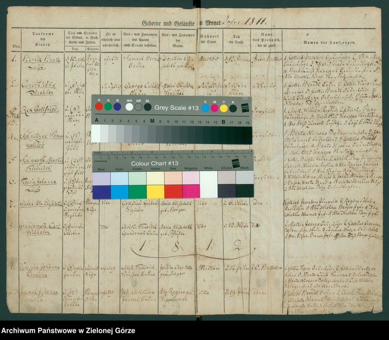image.from.unit "Kirchenbuch der Getauften von 1811-1886, Gestorbenen von 1811-1895, Getrauten von 1811-1892 für Meeckow"